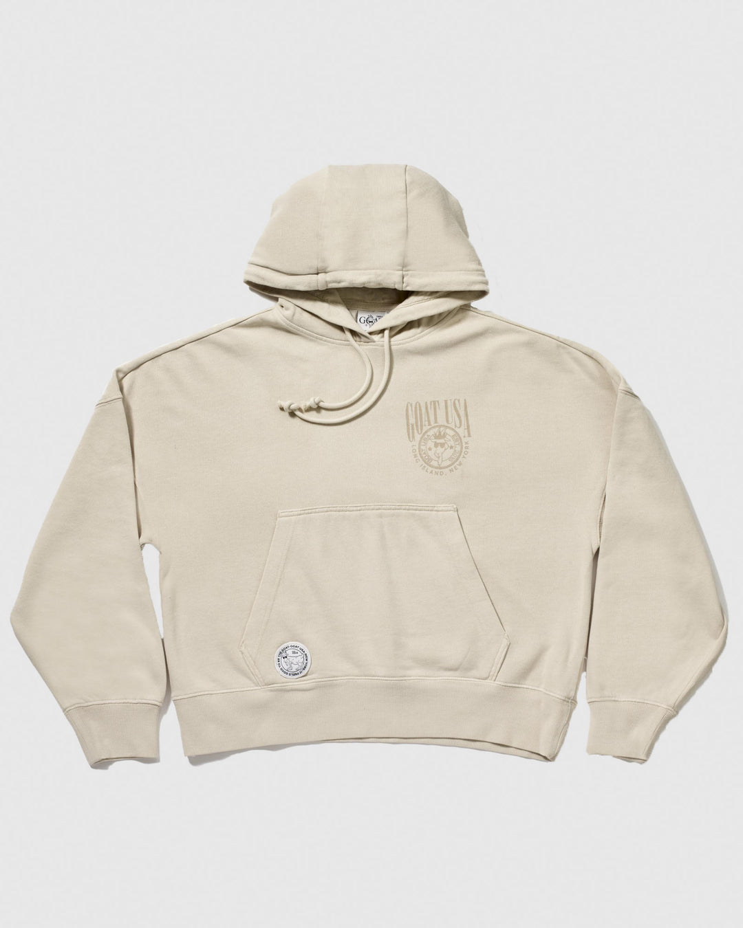 Front of sandshell-colored Origin Hoodie#color_sandshell