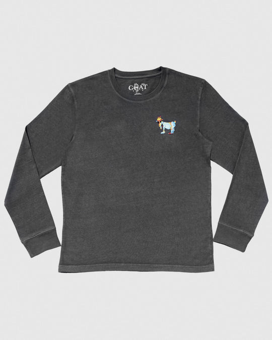 Pepper long sleeve with hippie goat left chest logo