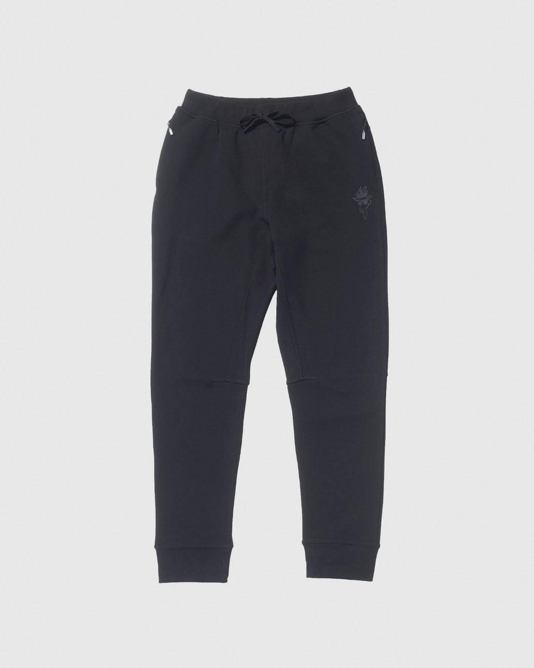 Front of black performance joggers#color_black