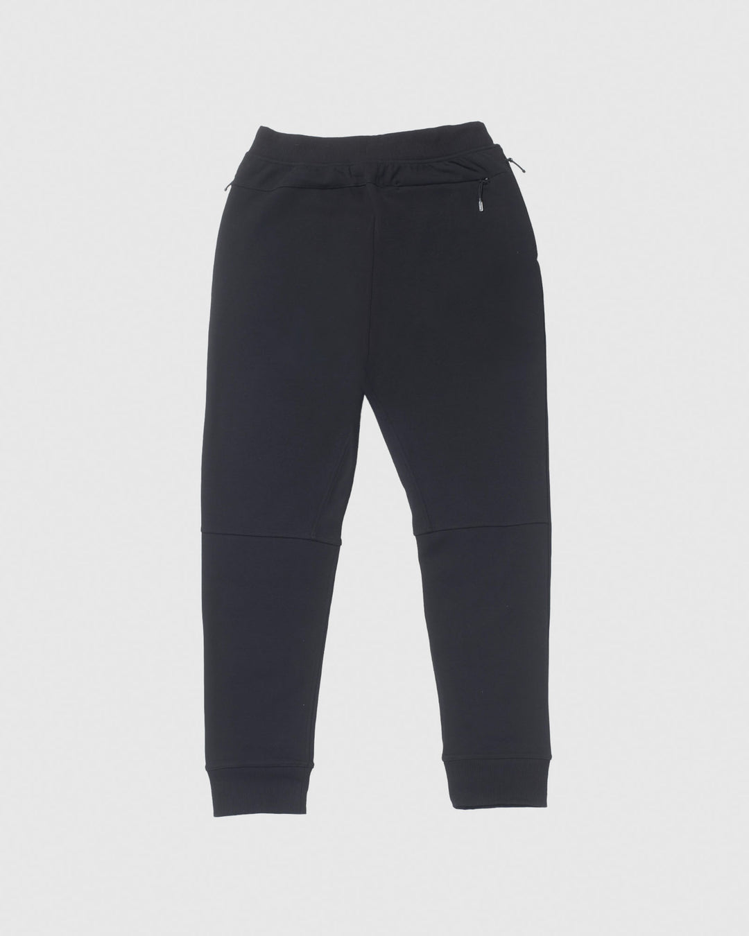 Back of black performance joggers#color_black