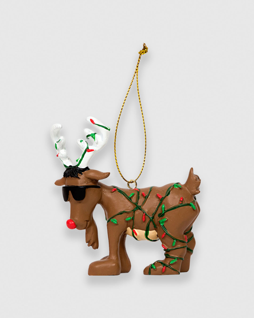 Side view of Reindeer GOAT Ornament