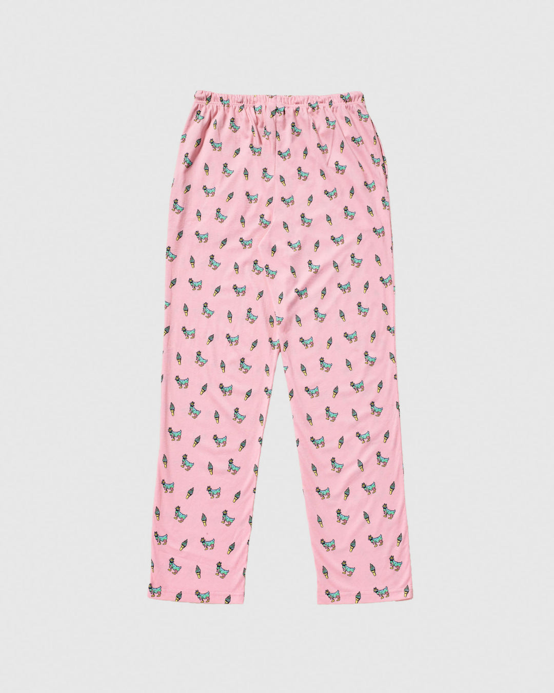 Back of ice cream goat pajama pants