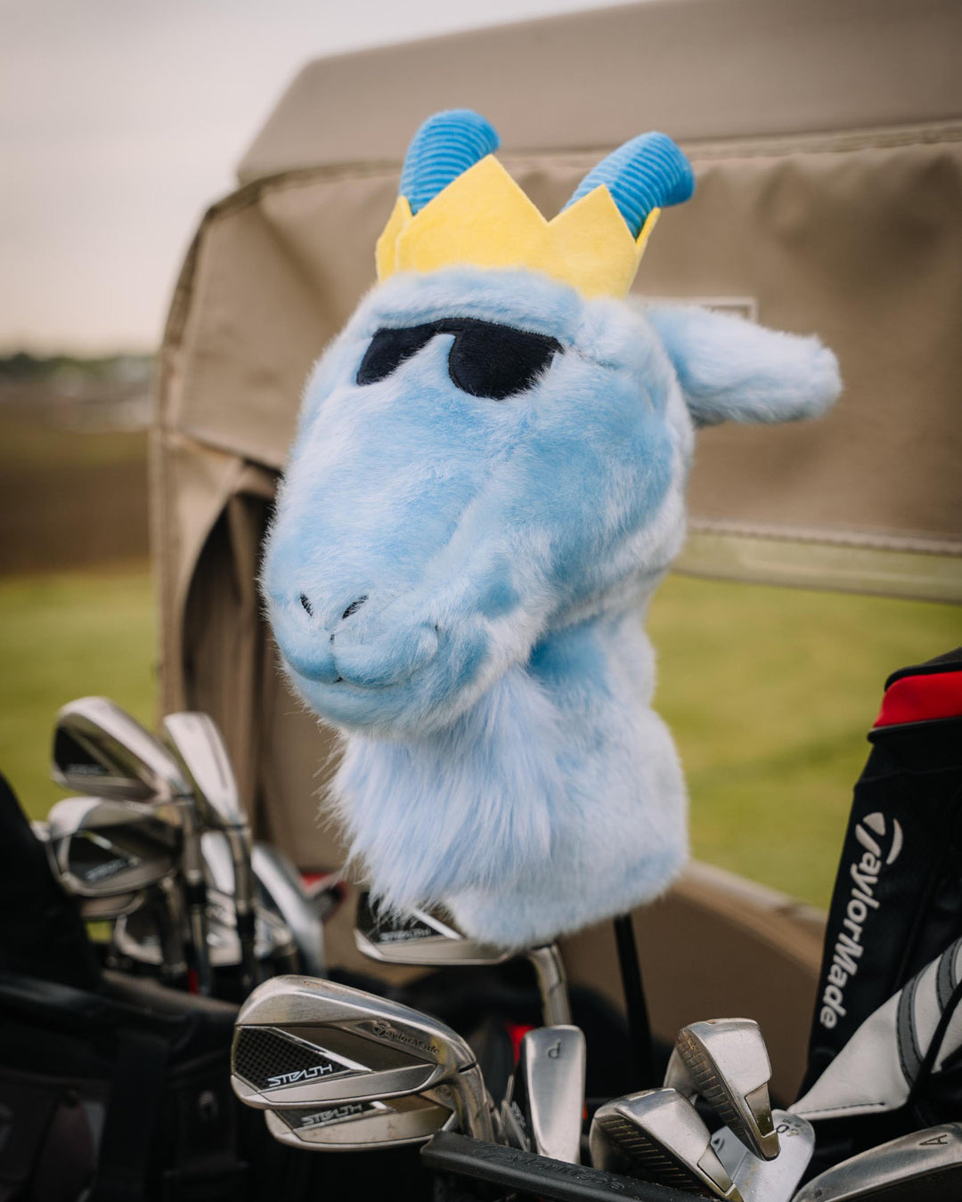 Goat driver cover on golf club