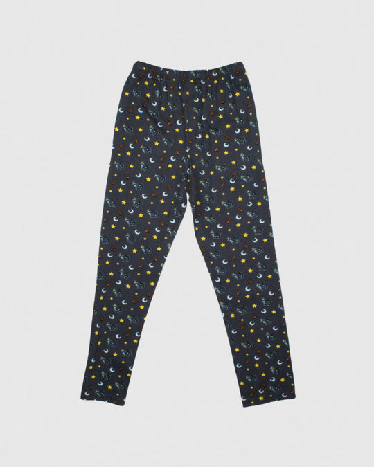 Back of black Goodnight Pajama Pants#color_black