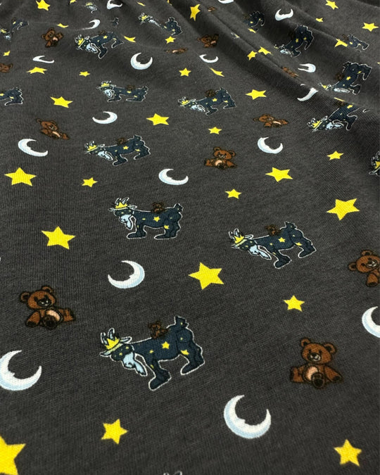 Close up of black Goodnight Pajama Pants#color_black