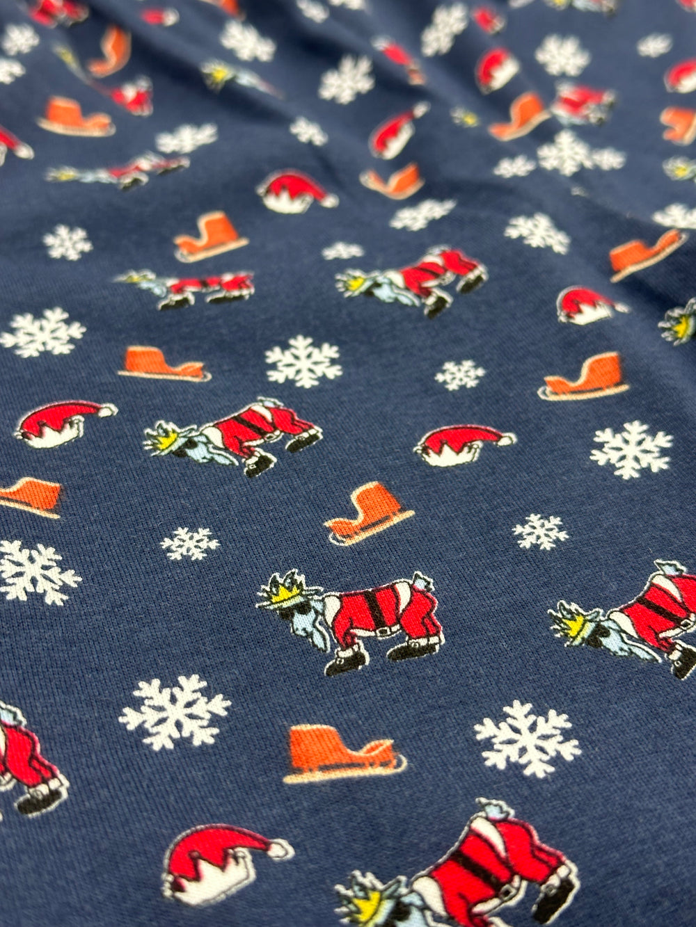 Close up design of Santa Pajama Pants