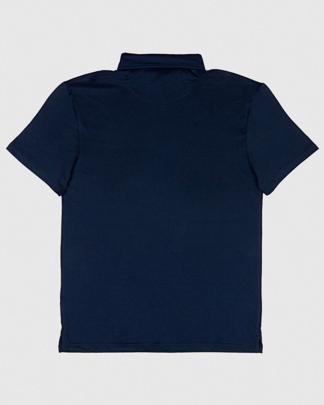 Back of navy polo