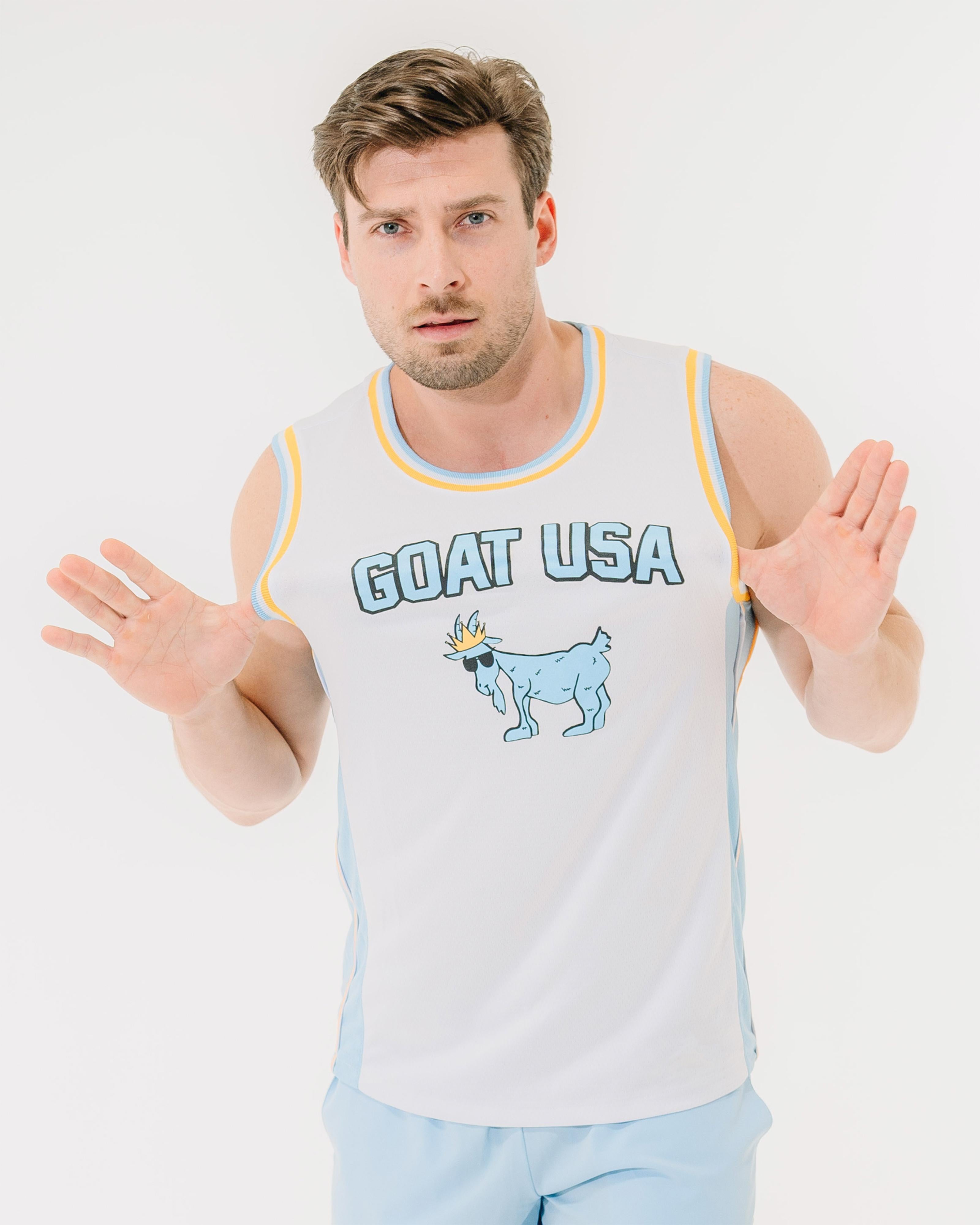 Goat USA Men s OG Basketball Jersey Large Carolina Blue