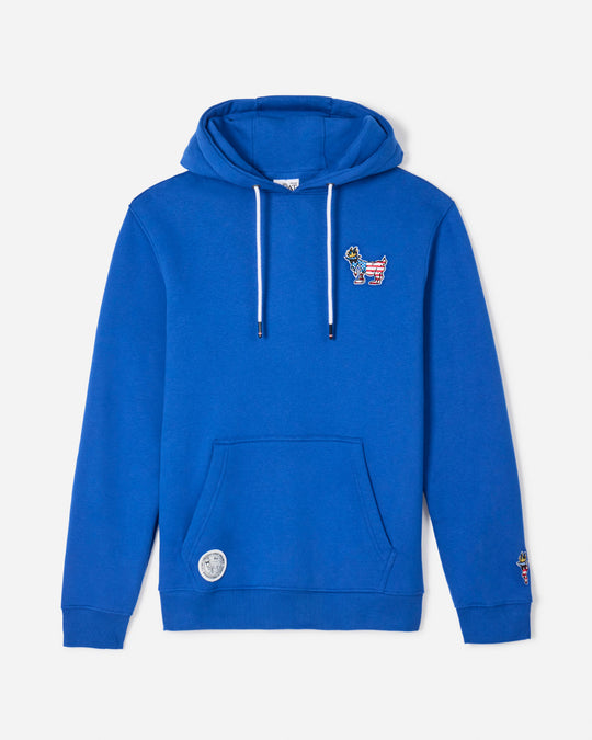 Front of royal Freedom Hooded Sweatshirt#color_royal