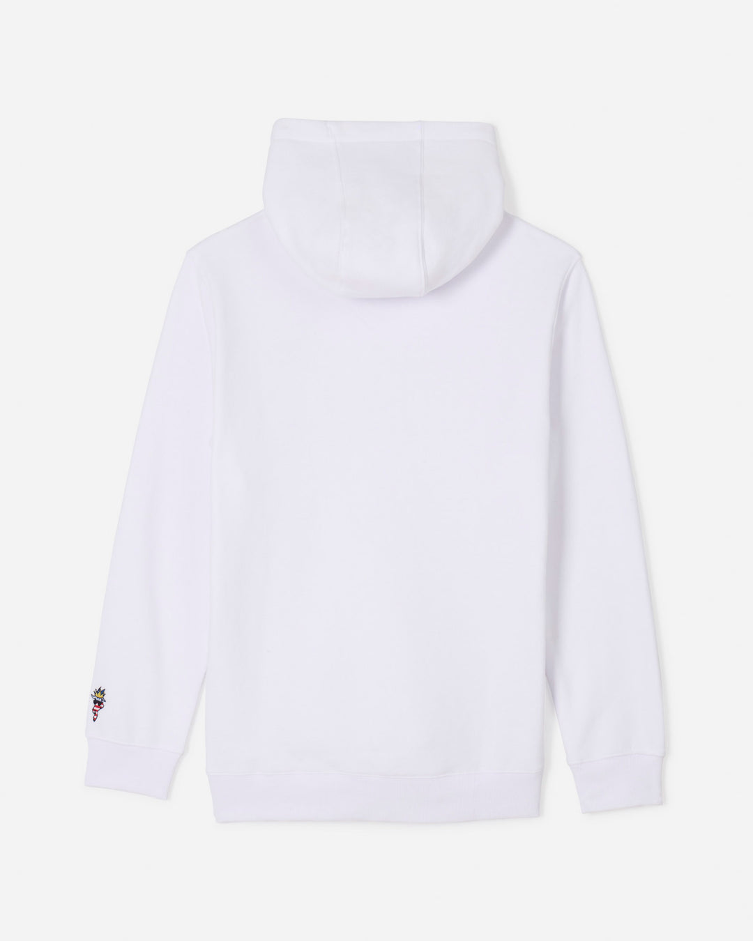 Back of white Freedom Hooded Sweatshirt#color_white