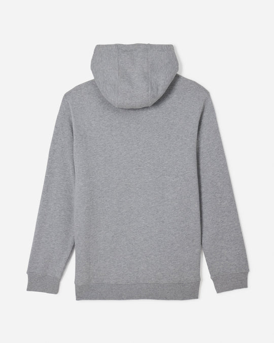 Back of gray Freedom Hooded Sweatshirt#color_gray