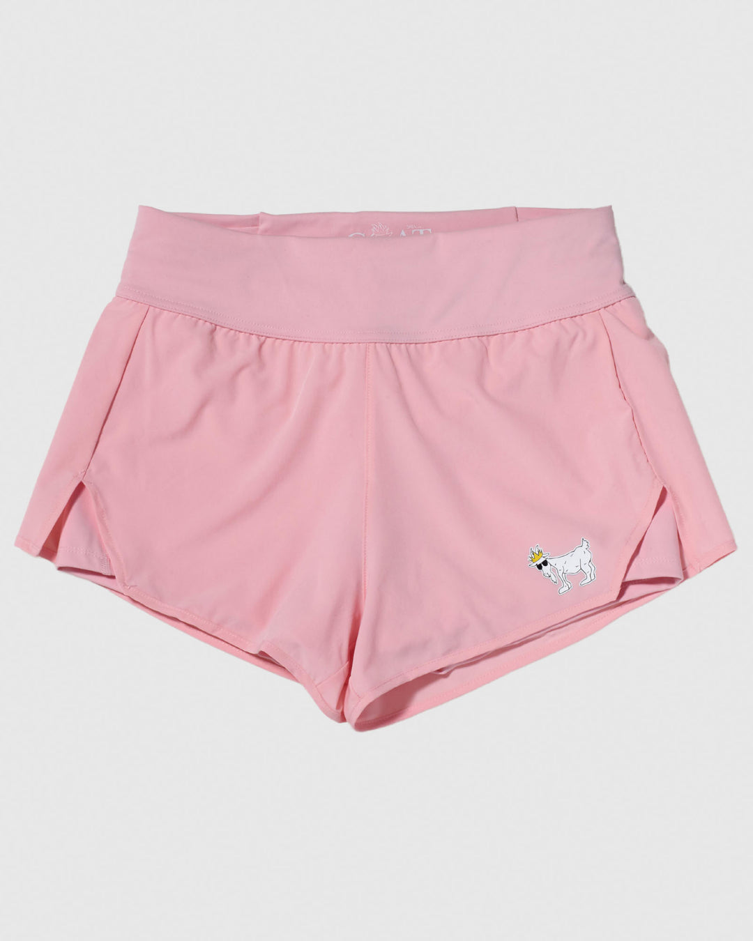 Front of pink women's athletic shorts#color_pink