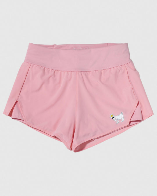 Front of pink women's athletic shorts#color_pink