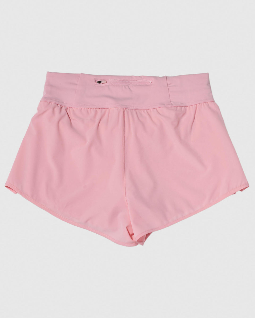 Back of pink women's athletic shorts#color_pink