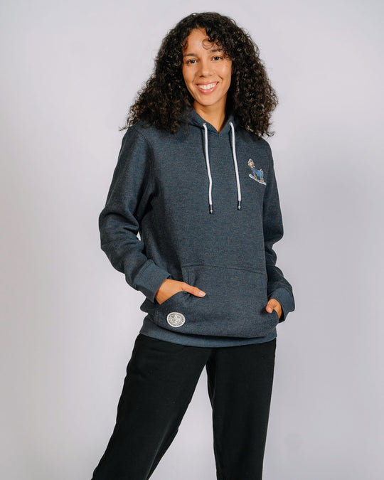 Mountain Club Hooded Sweatshirt (Navy)