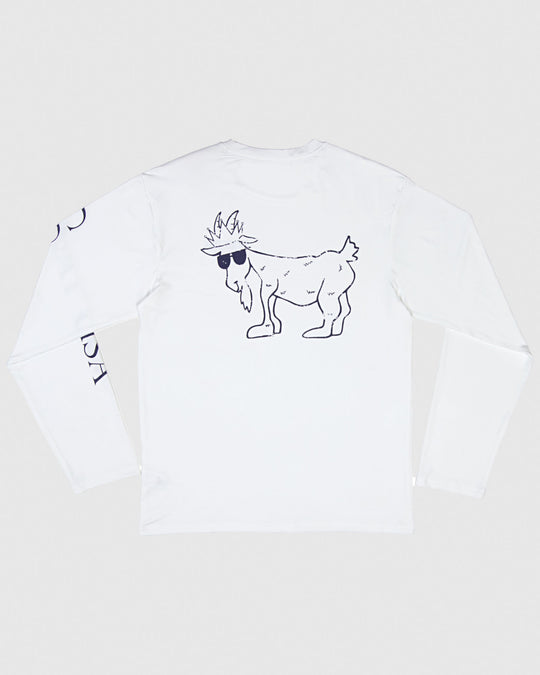 White long sleeve with a goat#color_white